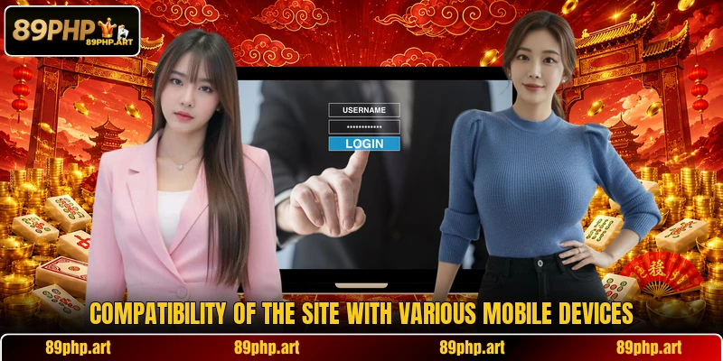 Compatibility of the site with various mobile devices