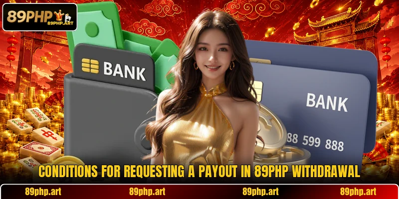 Conditions for requesting a payout in 89PHP withdrawal
