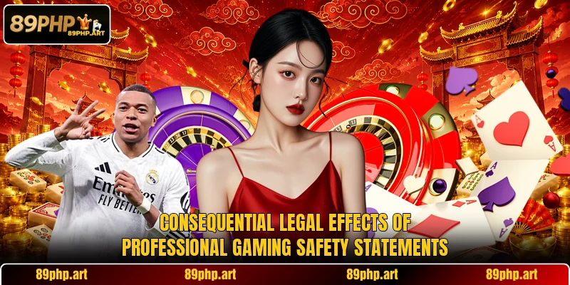 Consequential legal effects of professional gaming safety statements