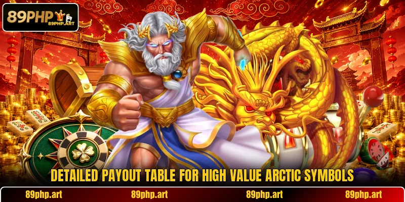 Detailed payout table for high value arctic symbols