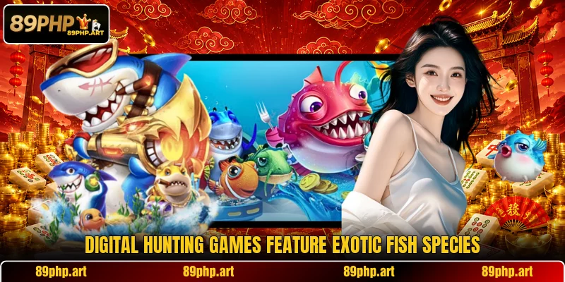 Digital hunting games feature exotic fish species