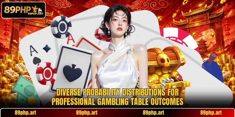 Diverse probability distributions for professional gambling table outcomes
