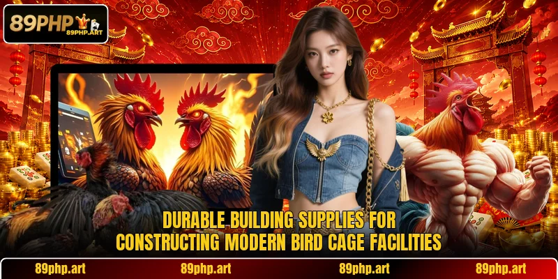 Durable building supplies for constructing modern bird cage facilities