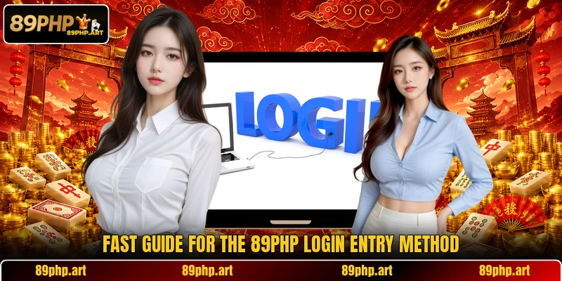 Fast guide for the 89PHP login entry method