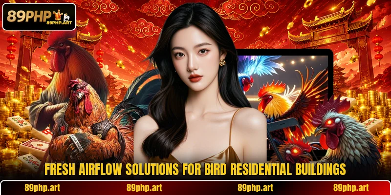 Fresh airflow solutions for bird residential buildings