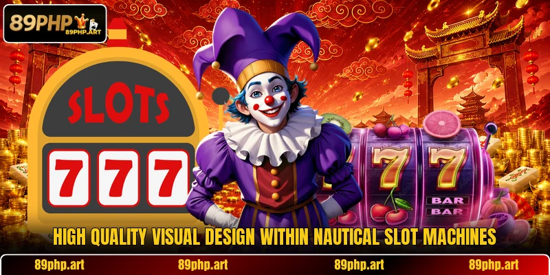 High quality visual design within nautical slot machines