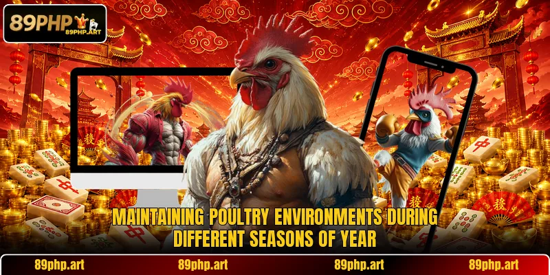 Maintaining poultry environments during different seasons of year