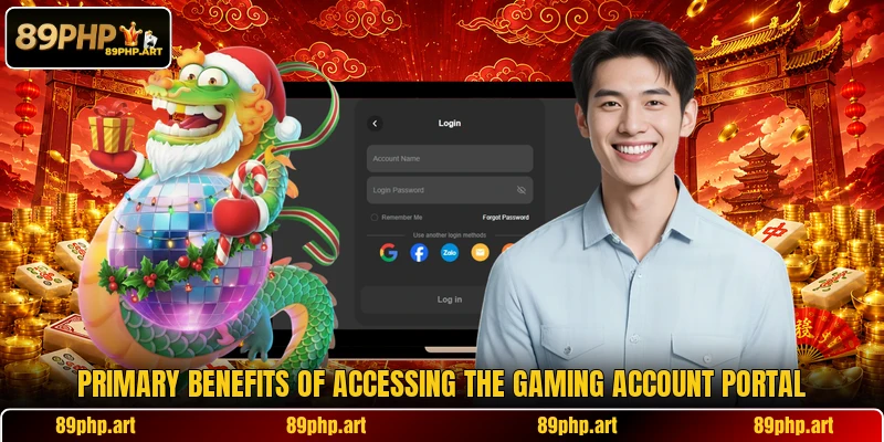 Primary benefits of accessing the gaming account portal