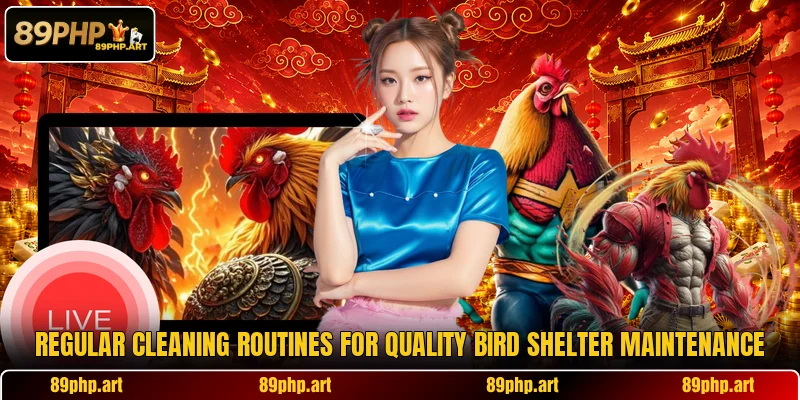 Regular cleaning routines for quality bird shelter maintenance