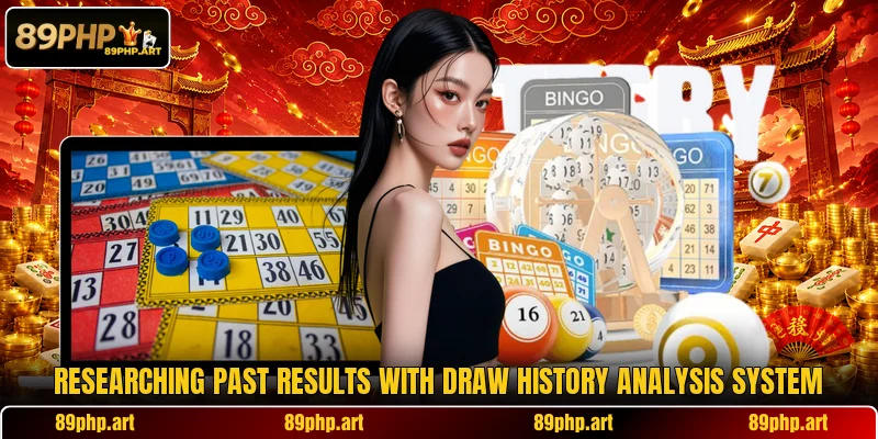 Researching past results with draw history analysis system