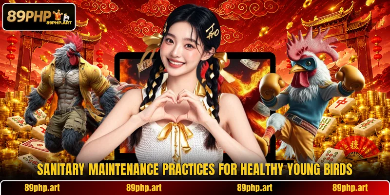 Sanitary maintenance practices for healthy young birds