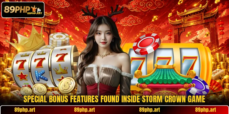 Special bonus features found inside Storm Crown game