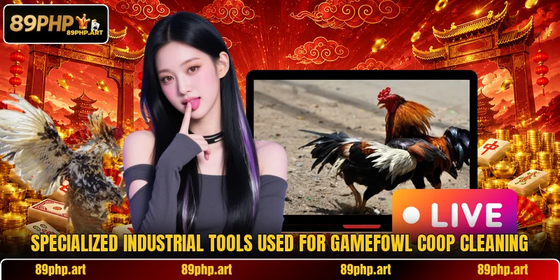 Specialized industrial tools used for gamefowl coop cleaning