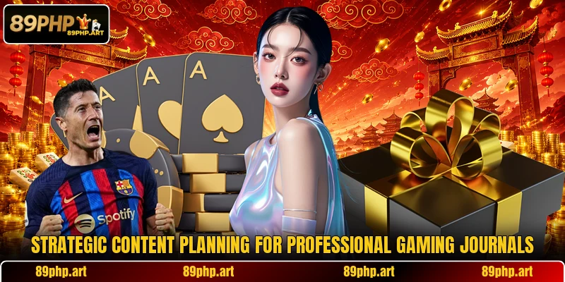 Strategic content planning for professional gaming journals