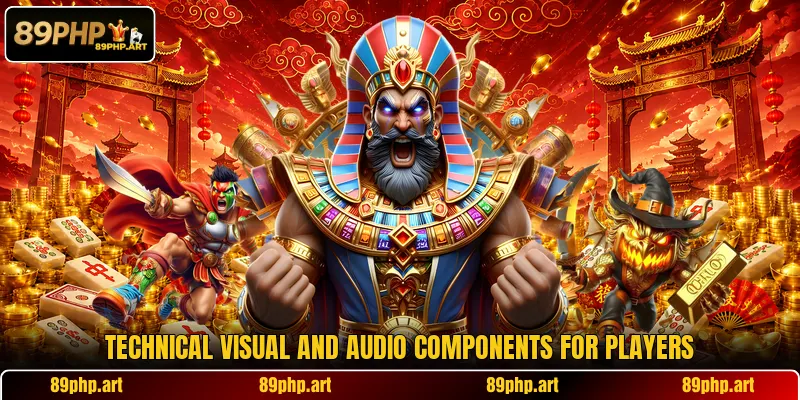 Technical visual and audio components for players