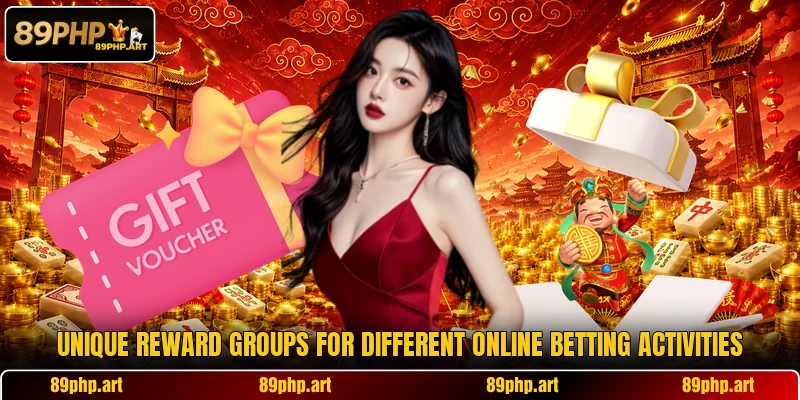 Unique reward groups for different online betting activities