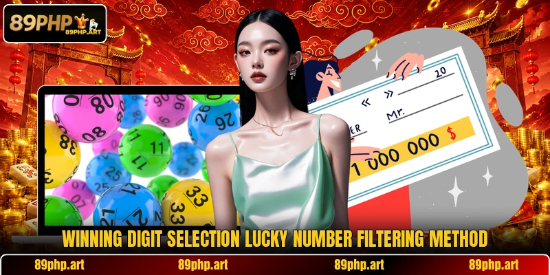 Winning digit selection lucky number filtering method